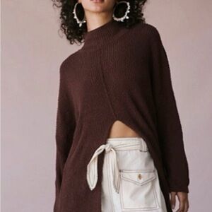 Free People Chocolate coco sweater pullover